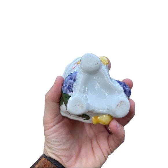 Vintage Floral heart shaped trinket box whimsical fairy boho 3D - Picture 3 of 4